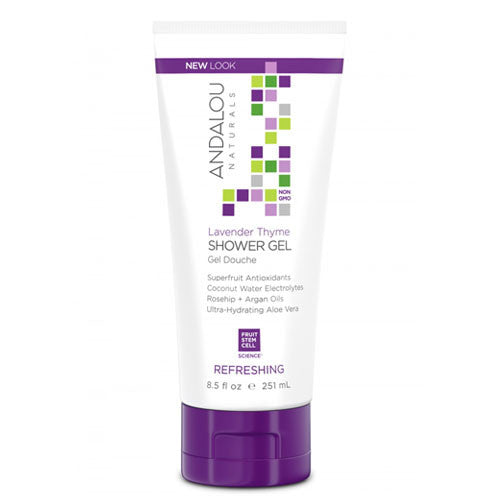 Andalou Naturals Mind & Body Refreshing Shower Gel, Lavender Thyme - 8.50 Oz
